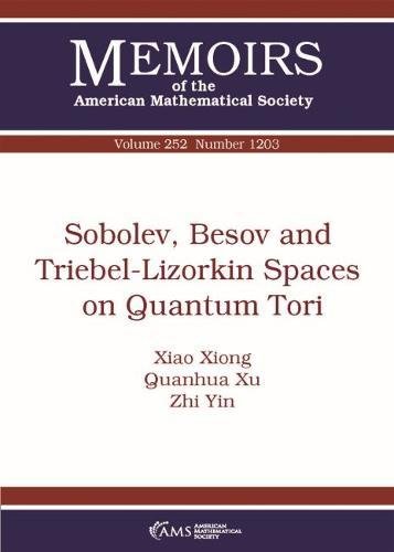 Stock image for Sobolev, Besov, and Triebel-Lizorkin Spaces on Quantum Tori for sale by ThriftBooks-Atlanta