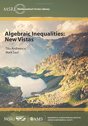 Stock image for ALGEBRAIC INEQUALITIES : NEW VISTAS (MSRI MATHEMATICAL CIRCLES LIBRARY ; 19) for sale by Second Story Books, ABAA