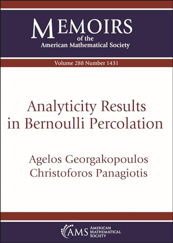 Stock image for Analyticity Results in Bernoulli Percolation for sale by PBShop.store US