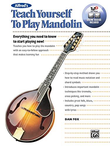 

Alfred's Teach Yourself to Play Mandolin: Everything You Need to Know to Start Playing Now!, Book, CD & DVD (Teach Yourself Series) [Soft Cover ]