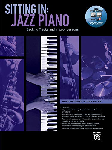 Stock image for Sitting In -- Jazz Piano: Backing Tracks and Improv Lessons (Book & DVD-ROM) for sale by Magers and Quinn Booksellers