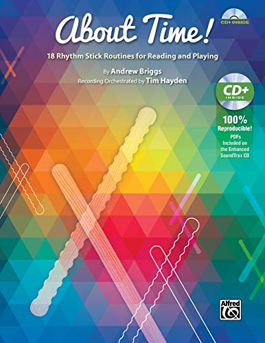 Stock image for About Time!: 18 Rhythm Stick Routines for Reading and Playing, Book & Enhanced CD for sale by HPB-Emerald