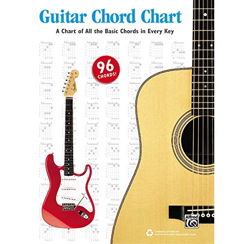 Stock image for Guitar Chord Chart: A Chart of All the Basic Chords in Every Key, Chart for sale by GF Books, Inc.