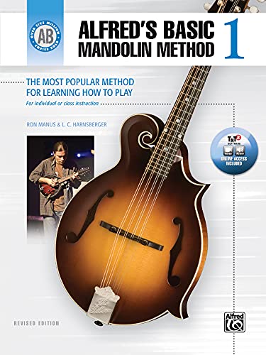 9781470619862: Alfred's Basic Mandolin Method 1 (Revised): The Most Popular Method for Learning How to Play, Book & Online Video/Audio/Software (Alfred's Basic Mandolin Library)