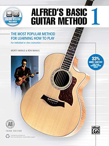 Stock image for Alfred's Basic Guitar Method, Bk 1: The Most Popular Method for Learning How to Play, Book & Online Audio (Alfred's Basic Guitar Library, Bk 1) for sale by Half Price Books Inc.
