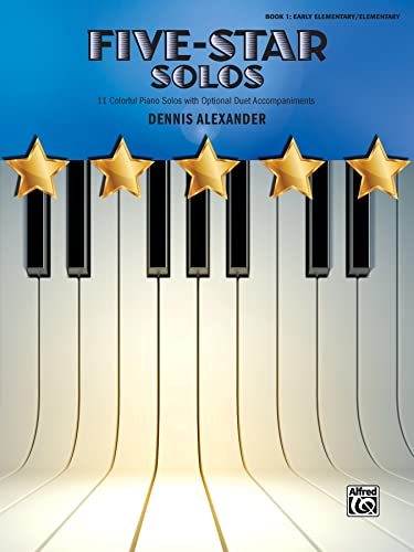 Imagen de archivo de Five-Star Solos, Bk 1 : 11 Colorful Solos for Early Elementary to Elementary Pianists a la venta por Better World Books