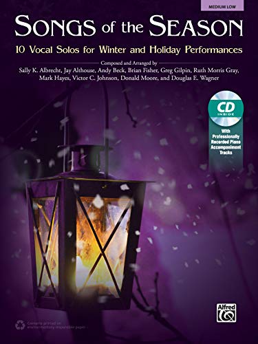 Imagen de archivo de Songs of the Season: 10 Vocal Solos for Winter and Holiday Performances (Book & CD) a la venta por Magers and Quinn Booksellers