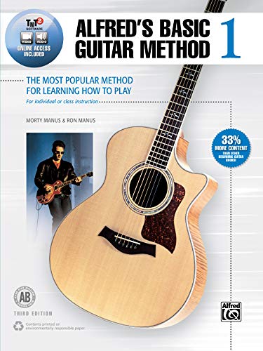 Stock image for Alfred's Basic Guitar Method, Bk 1: The Most Popular Method for Learning How to Play, Book & Online Video/Audio/Software (Alfred's Basic Guitar Library, Bk 1) for sale by Half Price Books Inc.