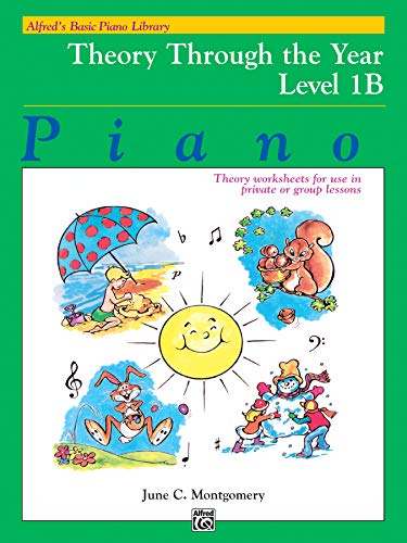 Beispielbild fr Alfred`s Basic Piano Library Theory Through the Year, Bk 1b: Theory Worksheets for Use in Private or Group Lessons zum Verkauf von Buchpark