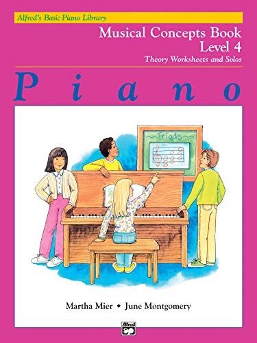 Imagen de archivo de Alfred's Basic Piano Library Musical Concepts, Bk 4: Theory Worksheets and Solos (Alfred's Basic Piano Library, Bk 4) a la venta por Magers and Quinn Booksellers