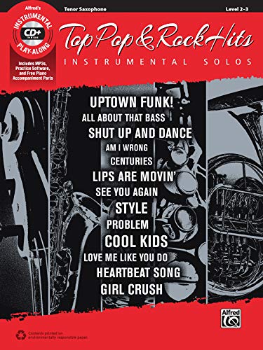 9781470631239: Top Pop & Rock Hits Instrumental Solos: Tenor Sax, Book & CD (Top Hits Instrumental Solos)