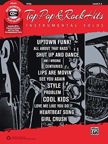 Stock image for Top Pop & Rock Hits Instrumental Solos for Strings: Viola, Book & CD (Top Hits Instrumental Solos) for sale by Magers and Quinn Booksellers