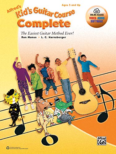 9781470632021: Alfred's Kid's Guitar Course Complete: The Easiest Guitar Method Ever!, Book & Online Video/Audio/Software