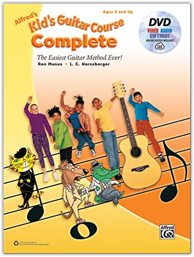 9781470632038: Alfred's Kid's Guitar Course Complete: The Easiest Guitar Method Ever! (Book, DVD & Online Audio, Video & Software)