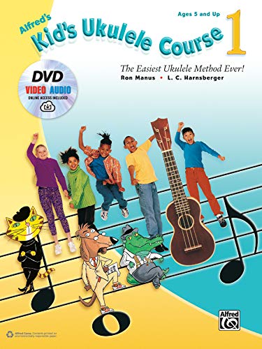 Stock image for Alfred's Kid's Ukulele Course 1: The Easiest Ukulele Method Ever!, Book, DVD & Online Video/Audio for sale by SecondSale