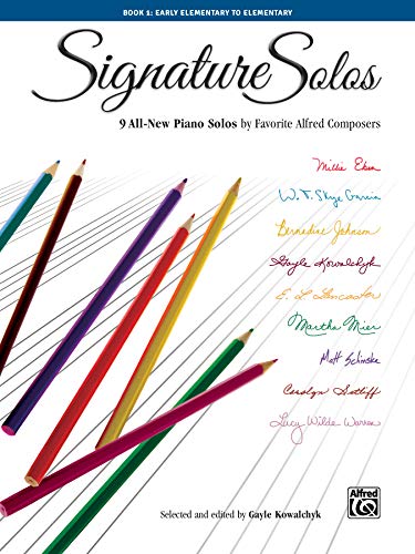

Signature Solos, Bk 1: 9 All-New Piano Solos by Favorite Alfred Composers [Soft Cover ]