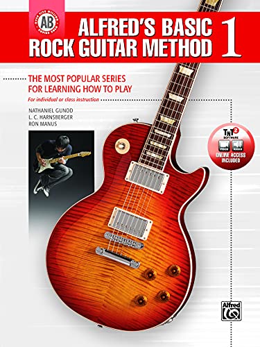 

Alfred's Basic Rock Guitar Method, Bk 1 : The Most Popular Series for Learning How to Play, Book and Online Video/Audio/Software
