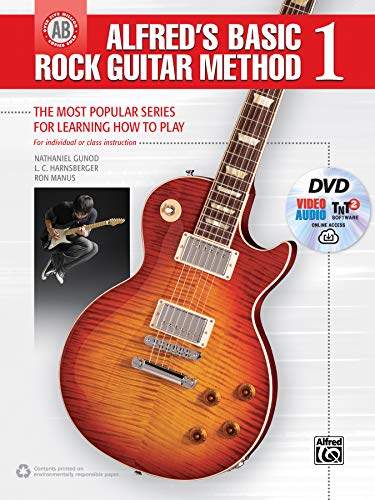 Imagen de archivo de Basic Rock Guitar Method, Book 1: The Most Popular Series for Learning How to Play, Book, DVD & Online Audio, Video & Software (Alfred's Basic Guitar Library) a la venta por Magers and Quinn Booksellers