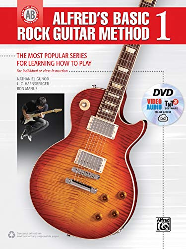 Stock image for Basic Rock Guitar Method, Book 1: The Most Popular Series for Learning How to Play, Book, DVD & Online Audio, Video & Software (Alfred's Basic Guitar Library) for sale by Magers and Quinn Booksellers