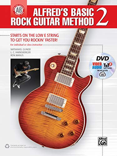 Beispielbild fr Alfred's Basic Rock Guitar Method, Bk 2: Starts on the Low E String to Get You Rockin' Faster!, Book, DVD & Online Video/Audio/Software zum Verkauf von ThriftBooks-Dallas
