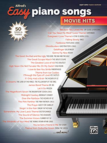 9781470632892: Alfred's Easy Piano Songs -- Movie Hits: 50 Songs and Themes