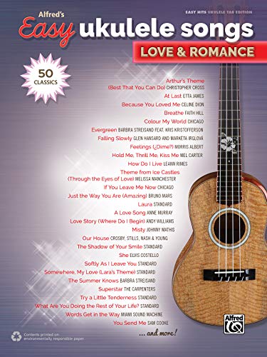 9781470633332: Alfred's Easy Ukulele Songs -- Love & Romance: 50 Classics