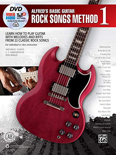 9781470637668: Alfred's Basic Guitar Rock Songs Method, Bk 1: Learn How to Play Guitar with Melodies and Riffs from 22 Classic Rock Songs, Book, DVD & Online ... (Alfred's Basic Guitar Library, Bk 1)