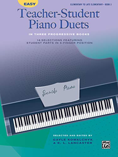 Stock image for Easy Teacher-Student Piano Duets in Three Progressive Books, Bk 2: 16 Selections Featuring Student Parts in 5-Finger Position for sale by Kennys Bookshop and Art Galleries Ltd.