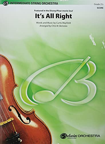 Stock image for It's All Right: Featured in the Disney/Pixar Movie Soul, Conductor Score for sale by Revaluation Books