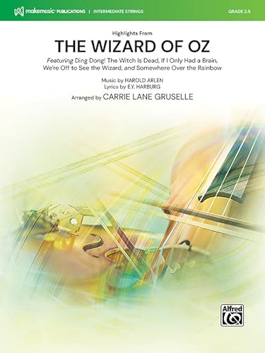 Stock image for Highlights from the Wizard of Oz : Featuring Ding Dong! the Witch Is Dead, If I Only Had a Brain, We're Off to See the Wizard, and Somewhere over the Rainbow, Conductor Score & Parts for sale by GreatBookPrices