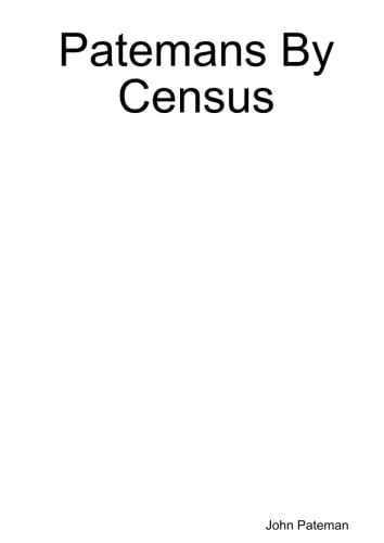 Patemans By Census (9781470971922) by Pateman, John