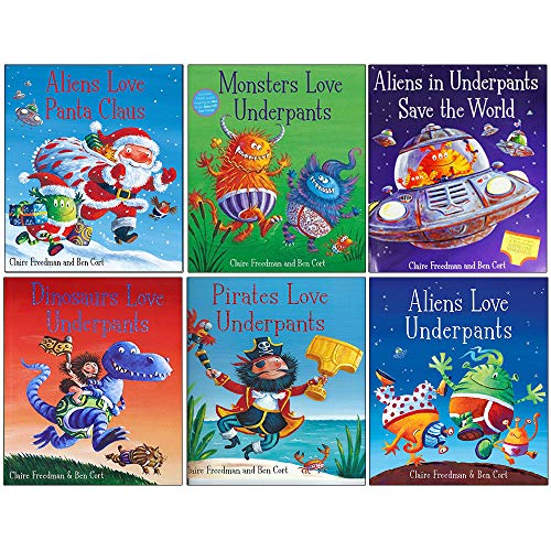 Stock image for The Underpants 6 Books Collection Set By Claire Freedman Ben Cort (Aliens Love Panta Claus, Monsters Love Underpants, Aliens in Underpants Save the World, Dinosaurs Love Underpants, Pirates, Aliens) for sale by GoldenWavesOfBooks
