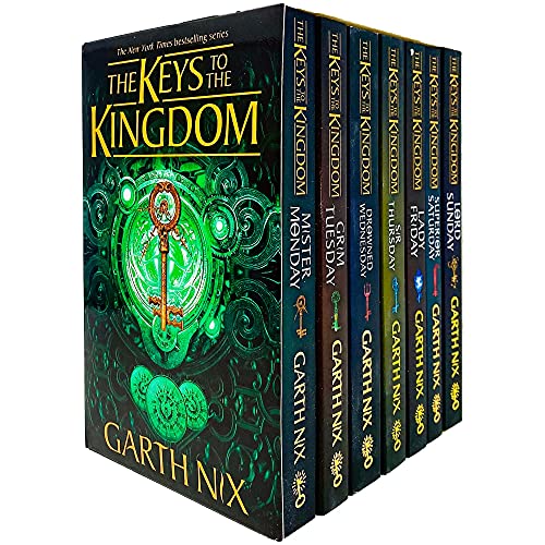 Stock image for The Keys to the Kingdom Complete Series Books 1 - 7 Collection Box Set by Garth Nix (Mister Monday, Grim Tuesday, Drowned Wednesday, Sir Thursday, Lady Friday, Superior Saturday & Lord Sunday) for sale by WorldofBooks