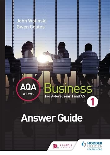 Beispielbild fr AQA A Level Business 1 Third Edition (Wolinski & Coates) Answers zum Verkauf von WorldofBooks