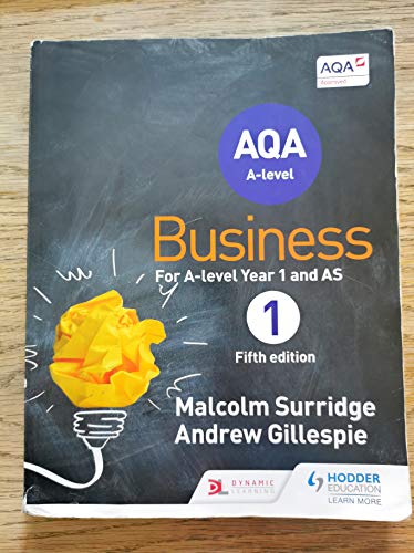 Imagen de archivo de AQA Business for a Level 1 (Surridge and Gillespie) a la venta por Better World Books Ltd