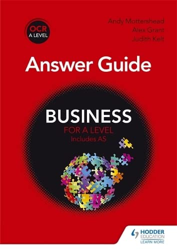 9781471836565: OCR Business for A Level Answer Guide