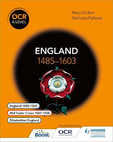 Beispielbild fr OCR A Level History. England 1485-1603 zum Verkauf von Blackwell's