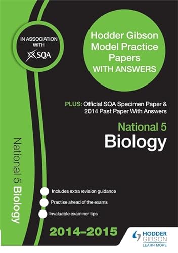 Imagen de archivo de SQA Specimen Paper, 2014 Past Paper National 5 Biology & Hodder Gibson Model Papers a la venta por WorldofBooks