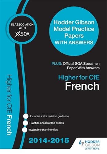 Beispielbild fr SQA Specimen Paper 2014 Higher for CfE French & Hodder Gibson Model Papers zum Verkauf von WorldofBooks