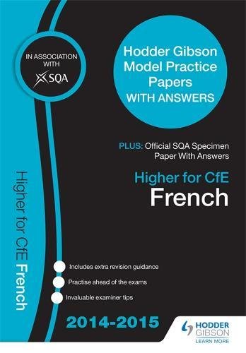 Stock image for SQA Specimen Paper 2014 Higher for CfE French & Hodder Gibson Model Papers for sale by WorldofBooks