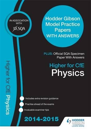 9781471837258: SQA Specimen Paper 2014 Higher for CfE Physics & Hodder Gibson Model Papers (Sqa Specimen Papers)