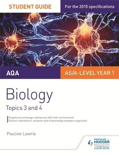 Beispielbild fr AQA AS/A Level Year 1 Biology Student Guide: Topics 3 and 4 zum Verkauf von WorldofBooks