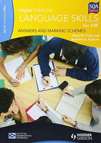 Beispielbild fr Higher English Language Skills: Answers and Marking Schemes zum Verkauf von WorldofBooks