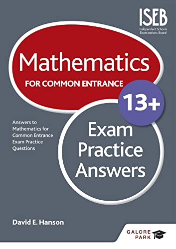 Beispielbild fr Mathematics for Common Entrance 13+ Exam Practice Answers (for the June 2022 exams) zum Verkauf von WorldofBooks