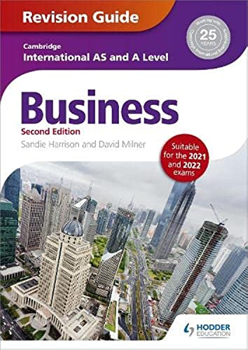 Imagen de archivo de Cambridge International AS/A Level Business Revision Guide 2nd edition (Cambridge Intl As/a Level) a la venta por AwesomeBooks