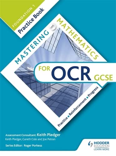 Beispielbild fr Mastering Mathematics OCR GCSE Practice Book: Foundation 1 (Mastering Maths Practice Book) zum Verkauf von AwesomeBooks