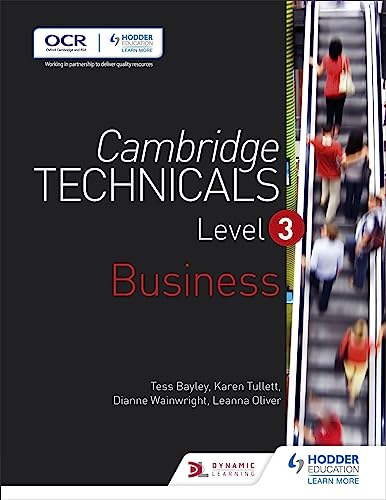 Beispielbild fr Cambridge Technicals Level 3 Business zum Verkauf von Better World Books Ltd