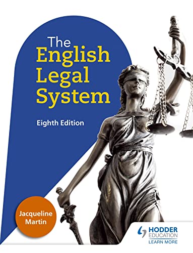 Imagen de archivo de English Legal System Eighth Edition a la venta por AwesomeBooks