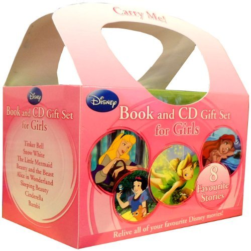 Stock image for Disney Princess Books and CD Gift Set For Girls 8 Stories Collection (Tinker Bell, Snow White, The Little Mermaid, Beauty and the Beast, Alice in Wonderland, Sleeping Beauty, Cinderella, Bambi) for sale by AwesomeBooks