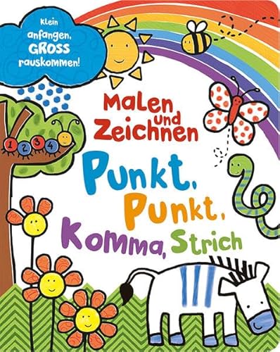 Beispielbild fr Malen und Zeichnen - Punkte, Streifen und Kringel: Klein anfangen,GROSS rauskommen! zum Verkauf von medimops